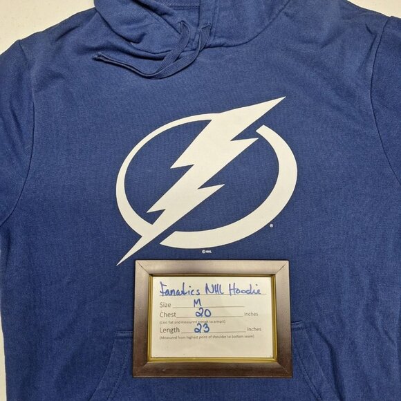 Tampa Bay Lightning Hoodie Adult Medium Blue NHL Logo Game Day Sports Team‎ Fan - Picture 5 of 7